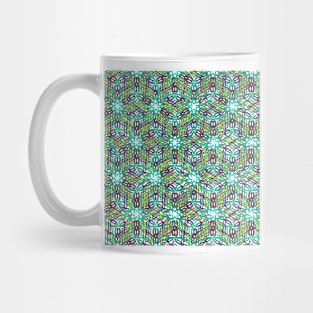 Intriguing Colorful Curves Symmetry Pattern Mug